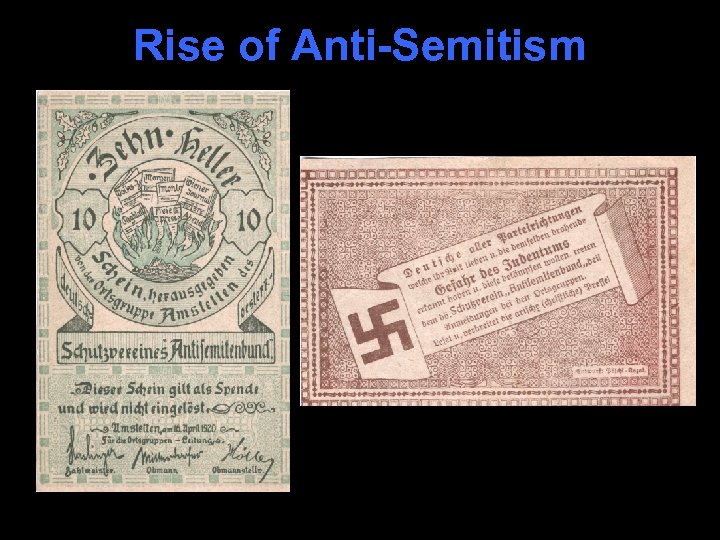Rise of Anti-Semitism 