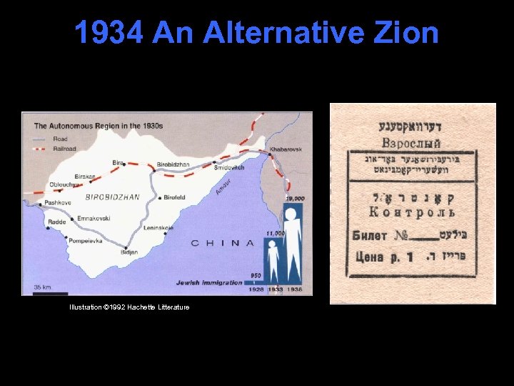 1934 An Alternative Zion Illustration © 1992 Hachette Litterature 