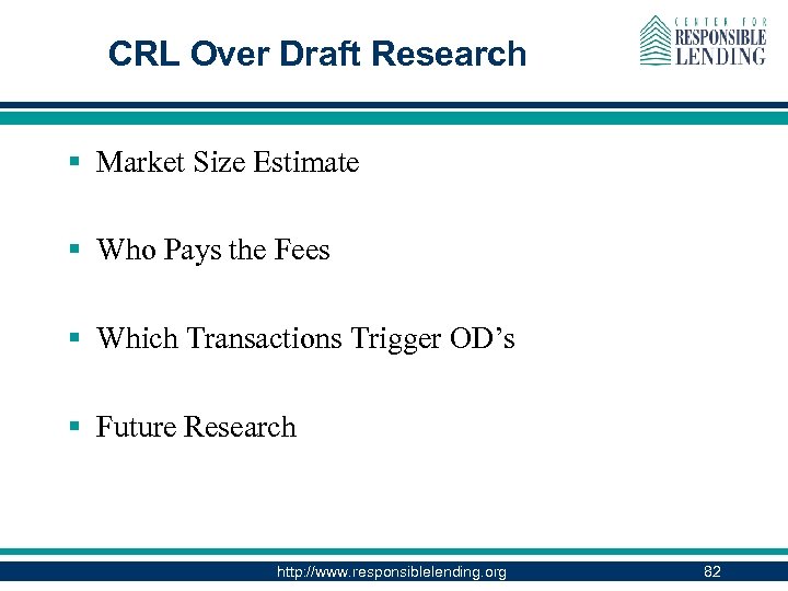 CRL Over Draft Research § Market Size Estimate § Who Pays the Fees §