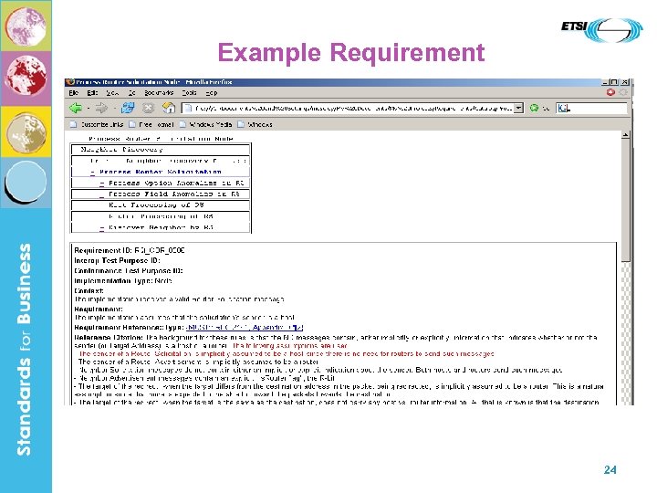 Example Requirement 24 