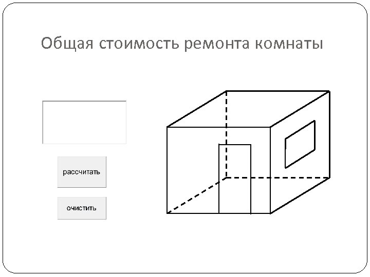 Общая стоимость ремонта комнаты 