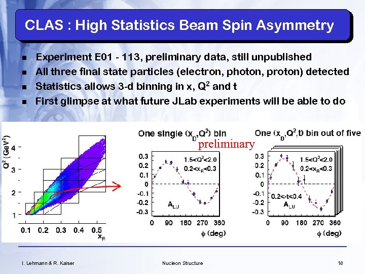 CLAS : High Statistics Beam Spin Asymmetry n n Experiment E 01 - 113,