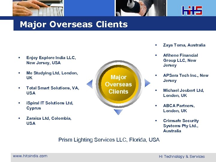 Major Overseas Clients Zaya Toma, Australia Afihene Financial Group LLC, New Jersey APSera Tech