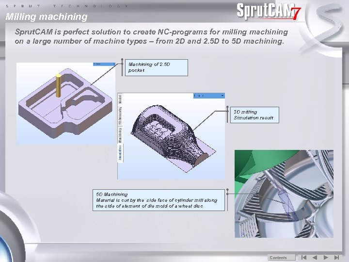 Milling machining Sprut. CAM is perfect solution to create NC-programs for milling machining on