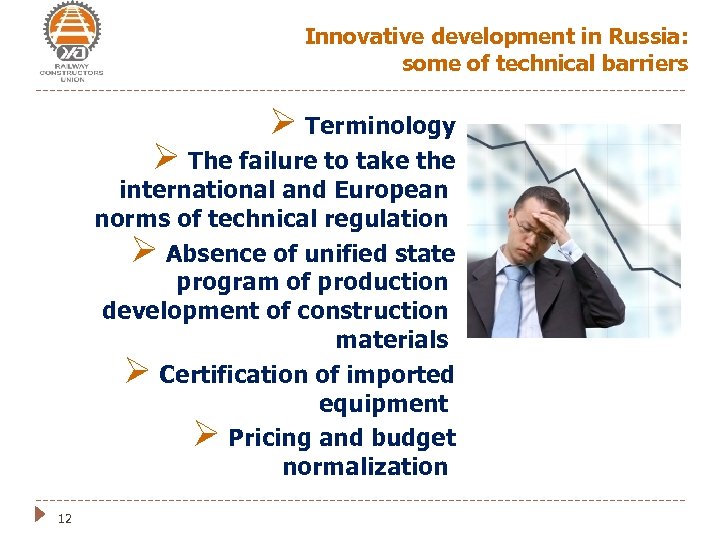 Innovative development in Russia: some of technical barriers Ø Terminology Ø The failure to