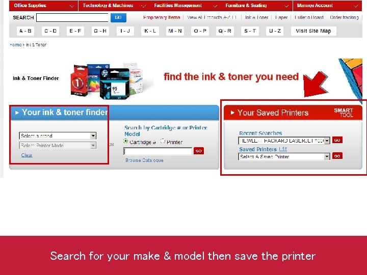 Search for your make & model then save the printer 