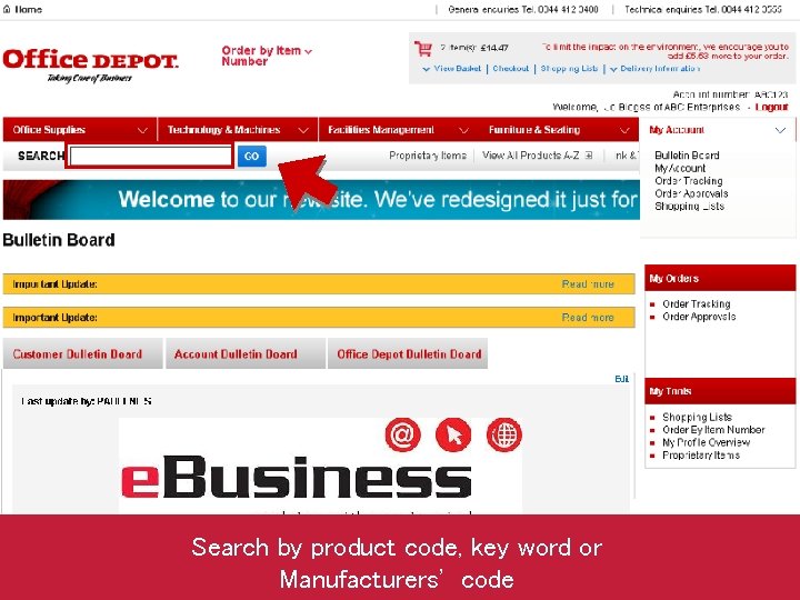 Search by product code, key word or Manufacturers' code 