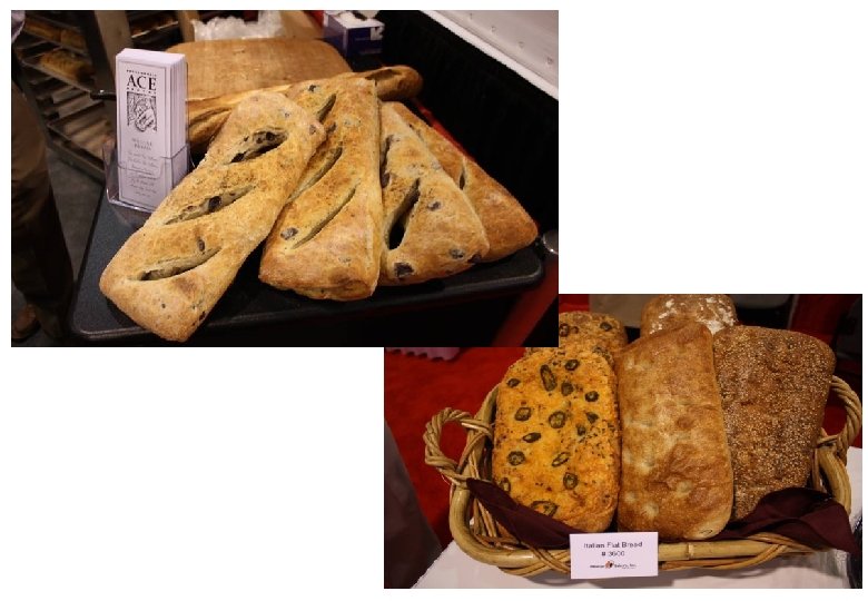 Focaccia flat style also popular 