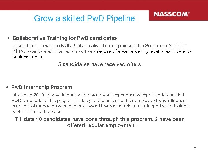 Grow a skilled Pw. D Pipeline • Collaborative Training for Pw. D candidates In