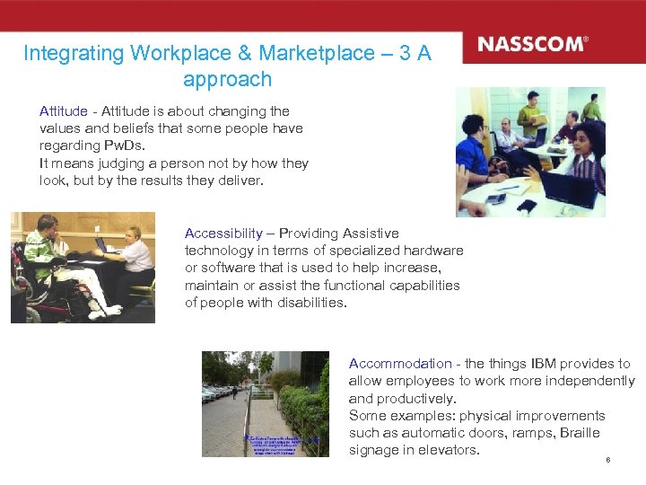 Integrating Workplace & Marketplace – 3 A approach Attitude - Attitude is about changing