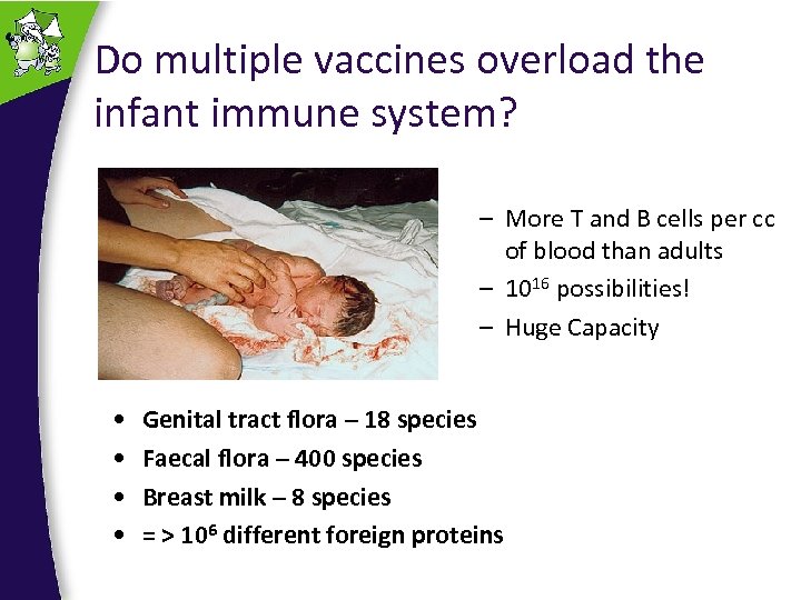 Do multiple vaccines overload the infant immune system? – More T and B cells