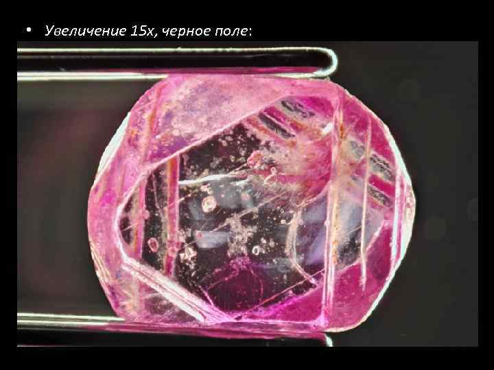  • Увеличение 15 х, черное поле: 
