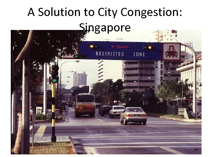 A Solution to City Congestion: Singapore 28 