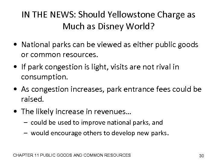 IN THE NEWS: Should Yellowstone Charge as Much as Disney World? • National parks