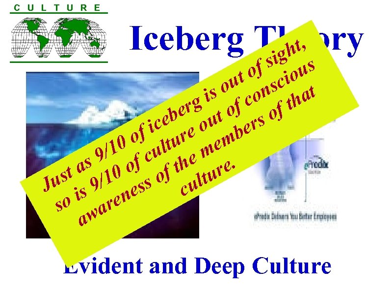 C U L T U R E Iceberg Theory t, gh i f s