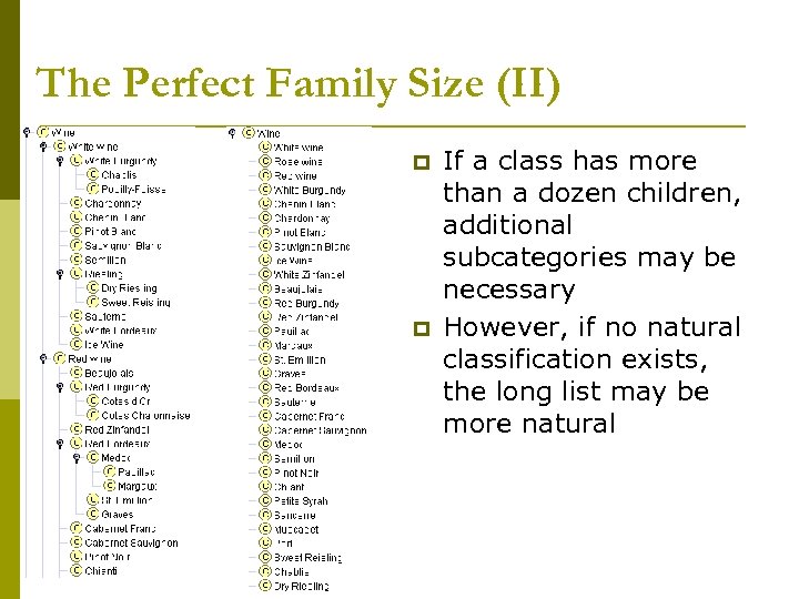 The Perfect Family Size (II) p p If a class has more than a