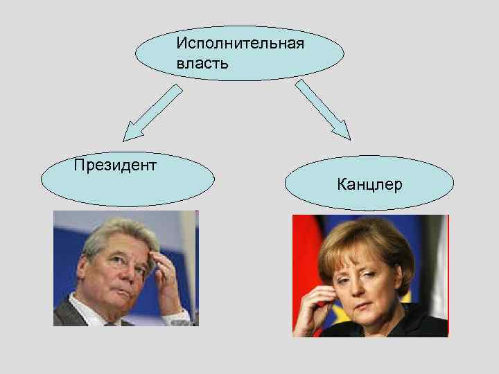 Исполнительная власть Президент Канцлер 