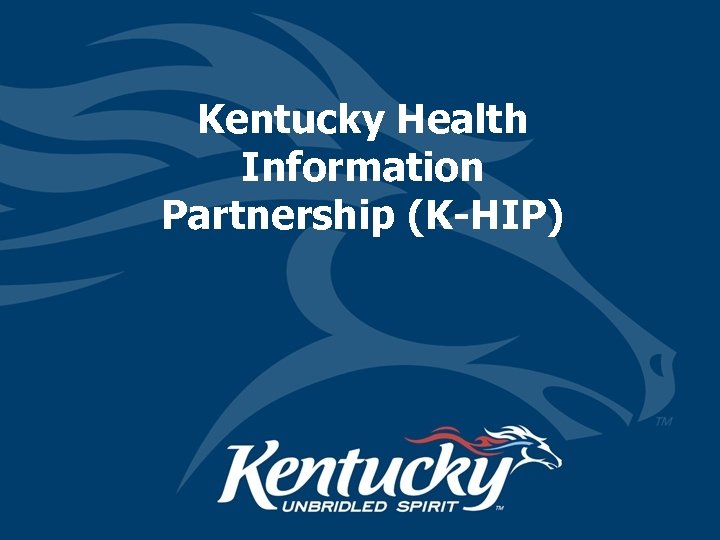 Kentucky Health Information Partnership (K-HIP) 