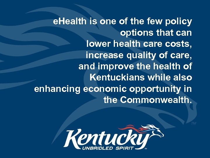 e. Health is one of the few policy options that can lower health care