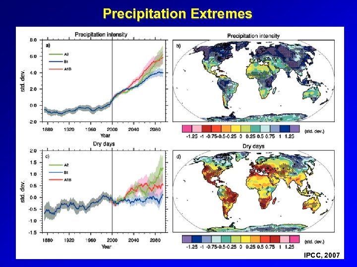 Precipitation Extremes IPCC, 2007 