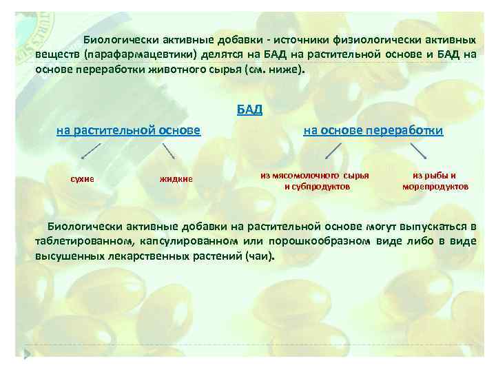 Биологически активные вещества презентация