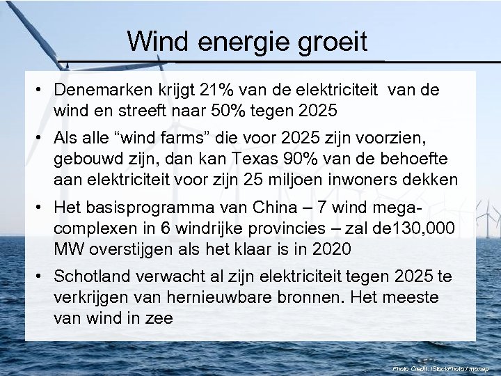 Wind energie groeit • Denemarken krijgt 21% van de elektriciteit van de wind en