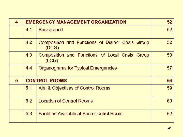 4 52 4. 1 Background 52 4. 2 Composition and Functions of District Crisis