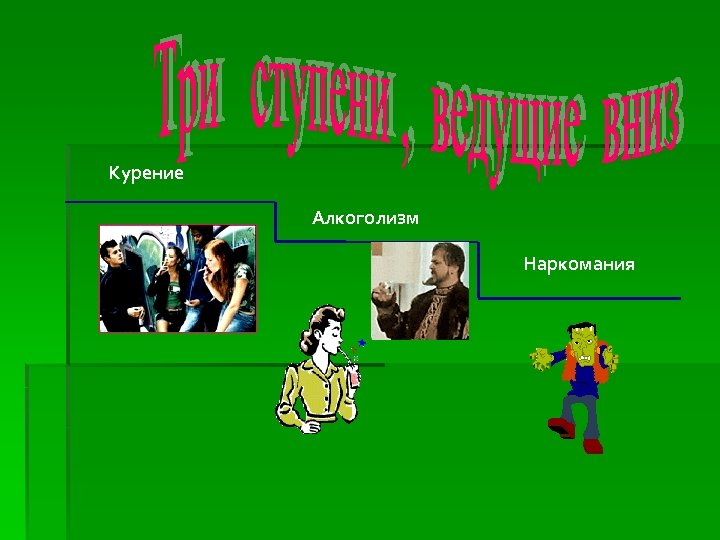 Курение Алкоголизм Наркомания 