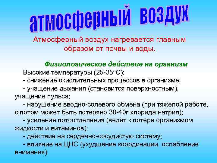 Как нагревается воздух атмосферы. Атмосферный воздух презентация. Причины нагревания атмосферного воздуха. Воздух нагревается главным образом от. Атмосферный воздух 6 класс.