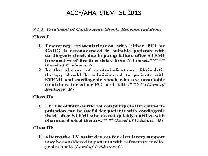 ACCF/AHA STEMI GL 2013 