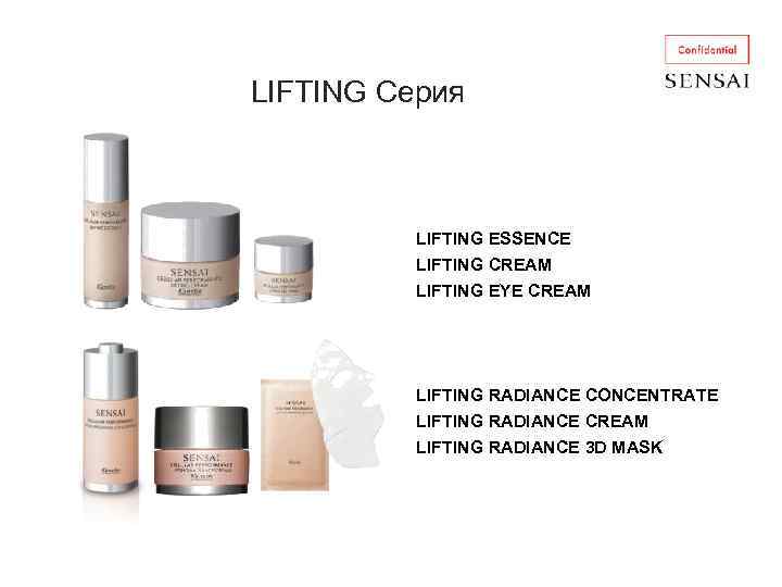 LIFTING Серия LIFTING ESSENCE LIFTING CREAM LIFTING EYE CREAM LIFTING RADIANCE CONCENTRATE LIFTING RADIANCE