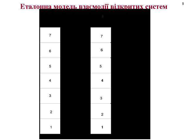 Еталонна модель взаємодії відкритих систем 5 