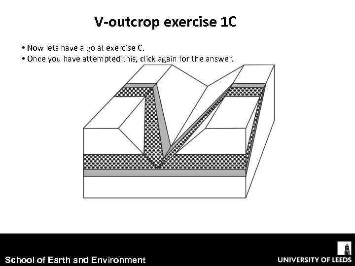 V-outcrop exercise 1 C • Now lets have a go at exercise C. •