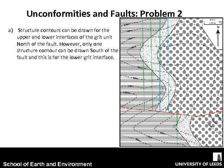 Unconformities and Faults: Problem 2 a) Structure contours can be drawn for the upper