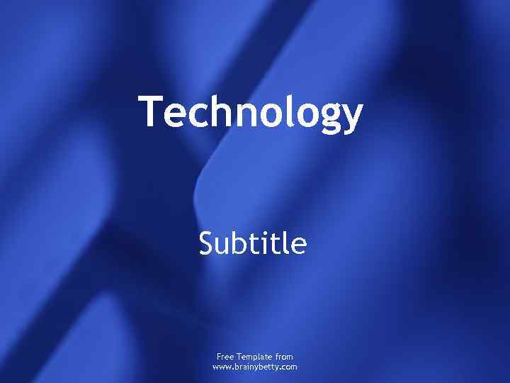 Technology Subtitle Free Template from www. brainybetty. com 