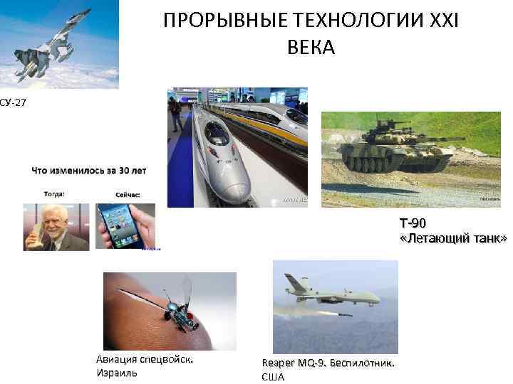 ПРОРЫВНЫЕ ТЕХНОЛОГИИ XXI ВЕКА СУ-27 Т-90 «Летающий танк» Авиация спецвойск. Израиль Reaper MQ-9. Беспилотник.