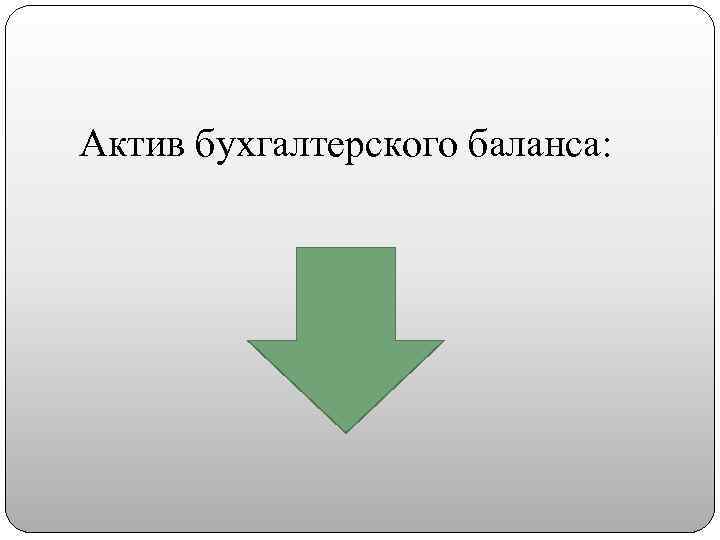 Актив бухгалтерского баланса: 
