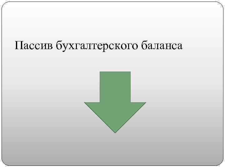 Пассив бухгалтерского баланса 