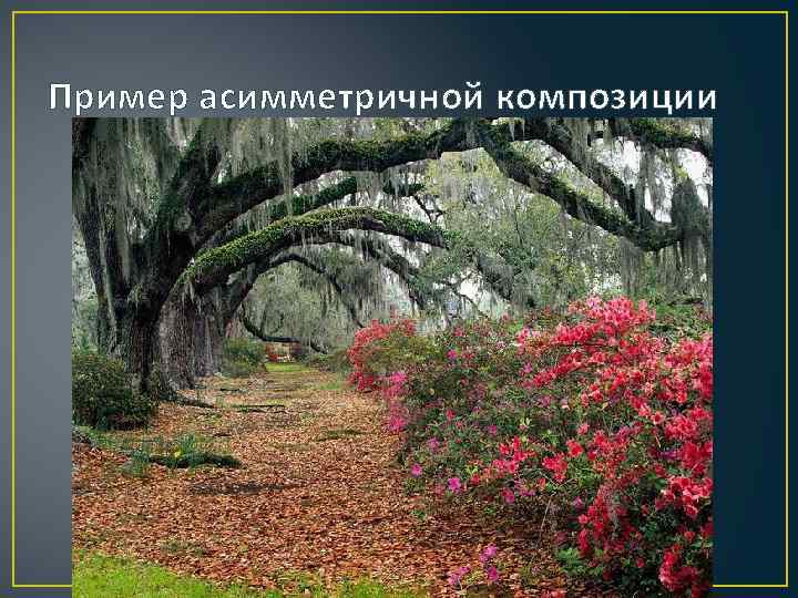 Пример асимметричной композиции 