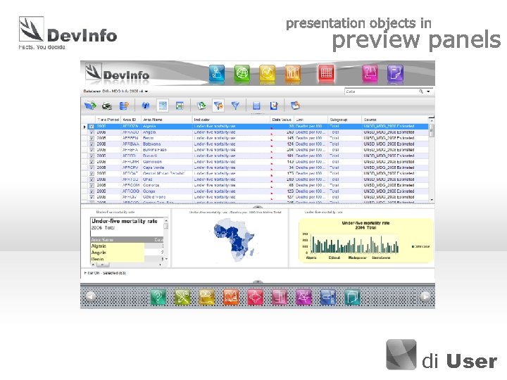 presentation objects in preview panels di User 