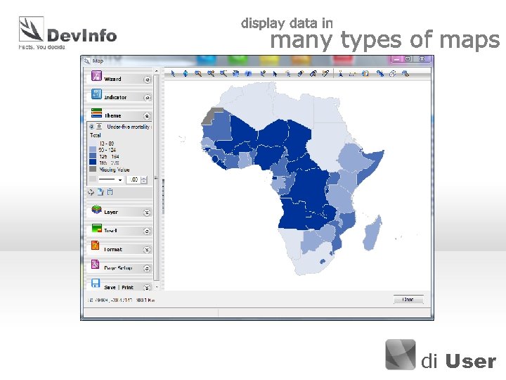 display data in many types of maps di User 