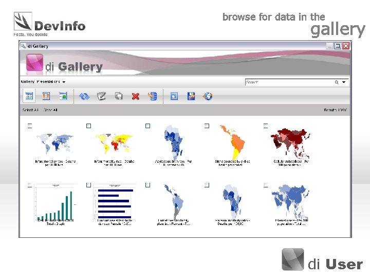 browse for data in the gallery di User 