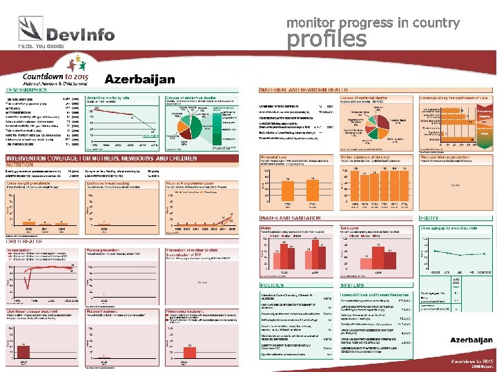 monitor progress in country profiles di User 