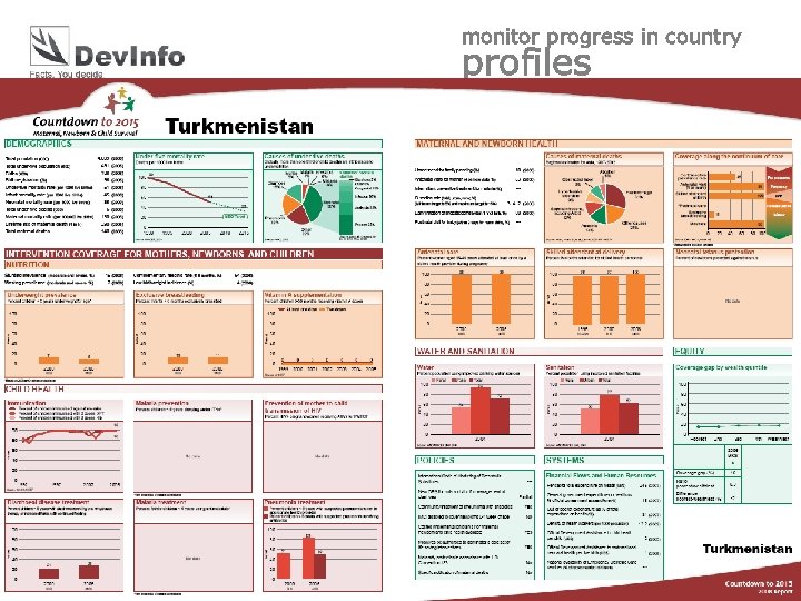 monitor progress in country profiles di User 