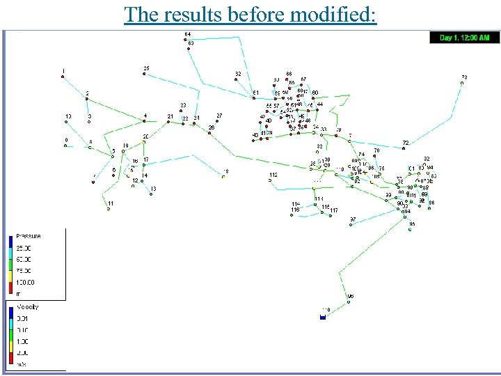 The results before modified: 