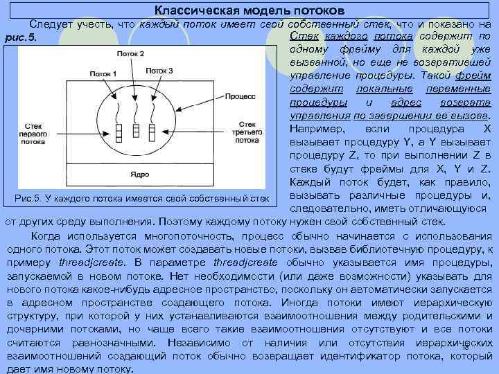 Поток содержит