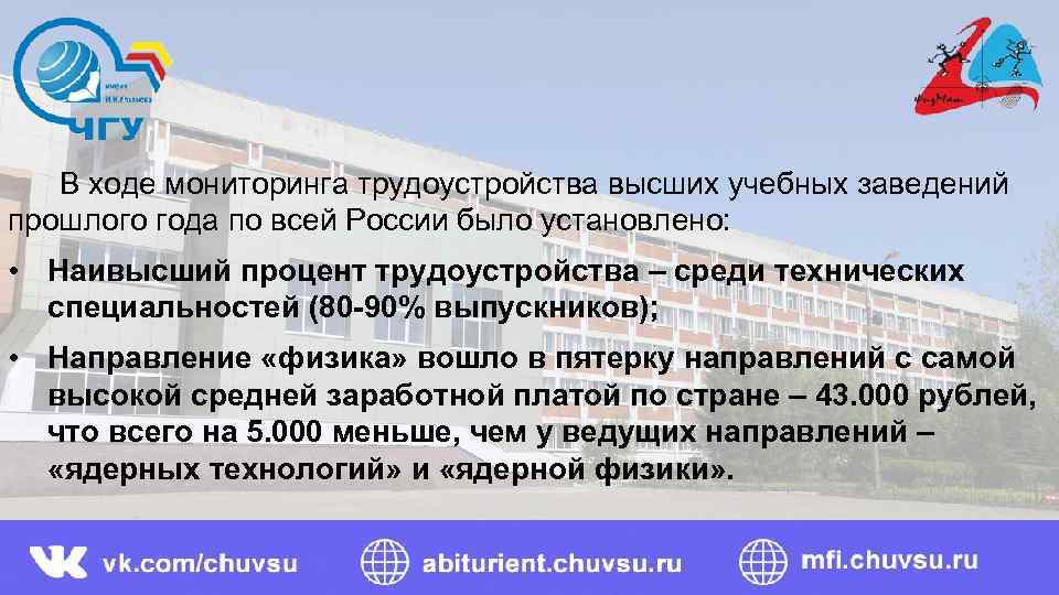  В ходе мониторинга трудоустройства высших учебных заведений прошлого года по всей России было