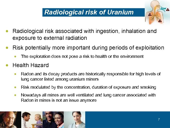 Radiological risk of Uranium · Radiological risk associated with ingestion, inhalation and exposure to