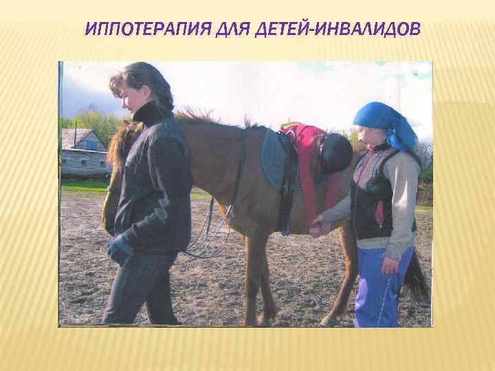 ИППОТЕРАПИЯ ДЛЯ ДЕТЕЙ-ИНВАЛИДОВ 