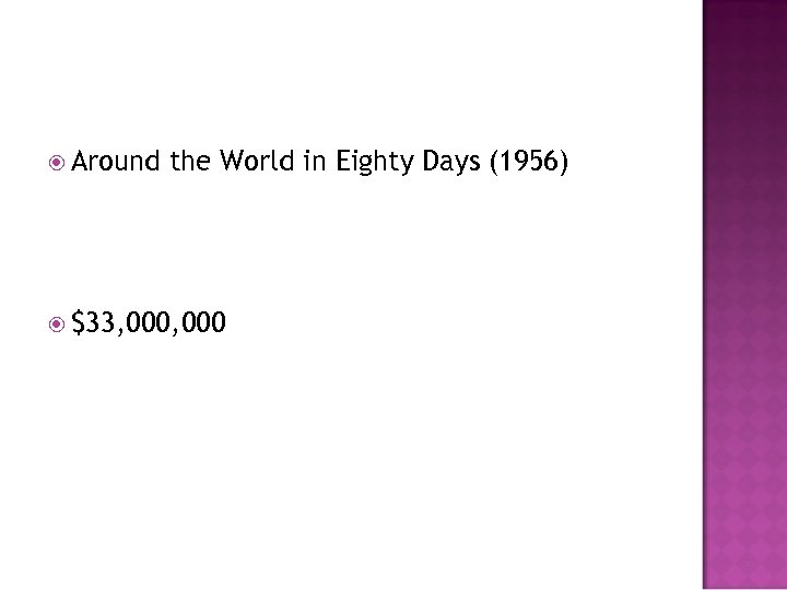  Around the World in Eighty Days (1956) $33, 000 